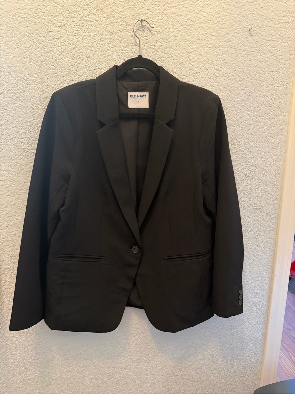 Old Navy Black Single-Button Women's Blazer